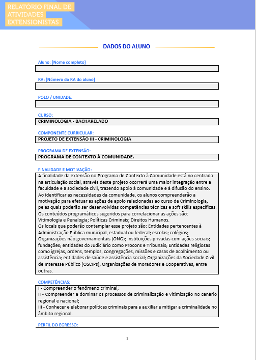 Criminologia III Projeto de Extensão III Criminologia - Imagem 1